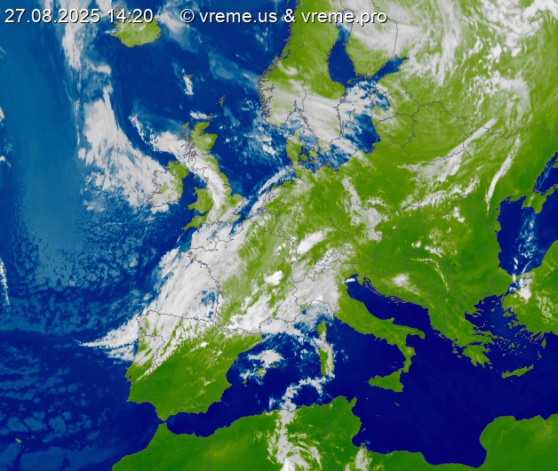 Oblačnost Evropa