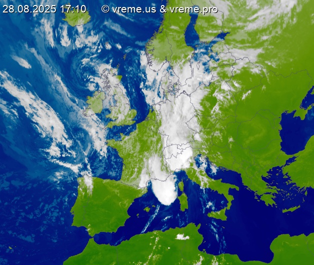 Oblačnost Evropa