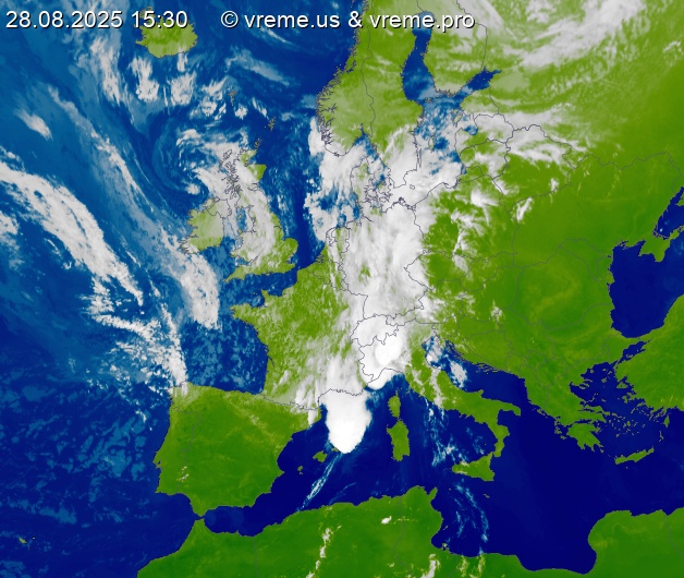 Oblačnost Evropa