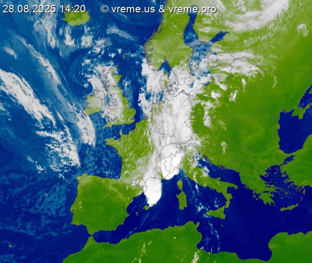 Oblačnost Evropa