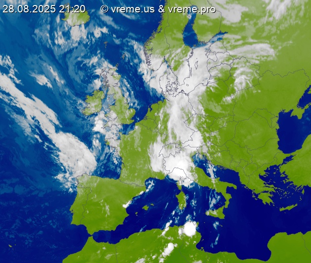 Oblačnost Evropa