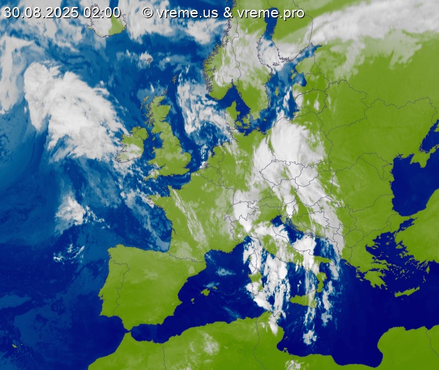 Oblačnost Evropa
