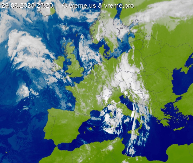Oblačnost Evropa