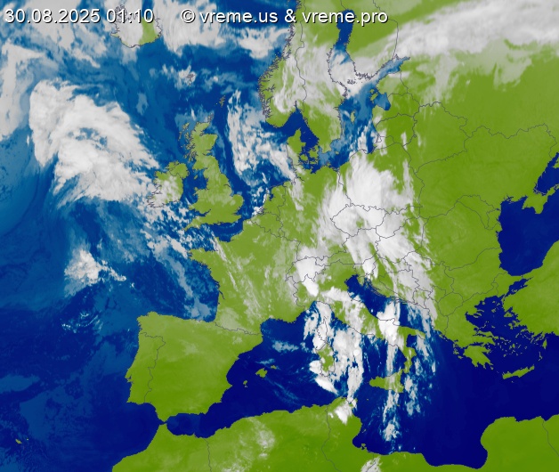 Oblačnost Evropa