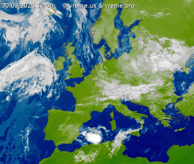 Oblačnost Evropa