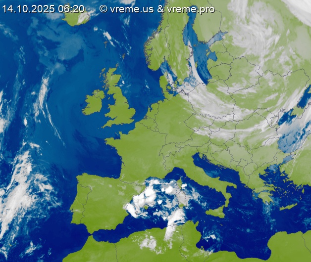 Oblačnost Evropa