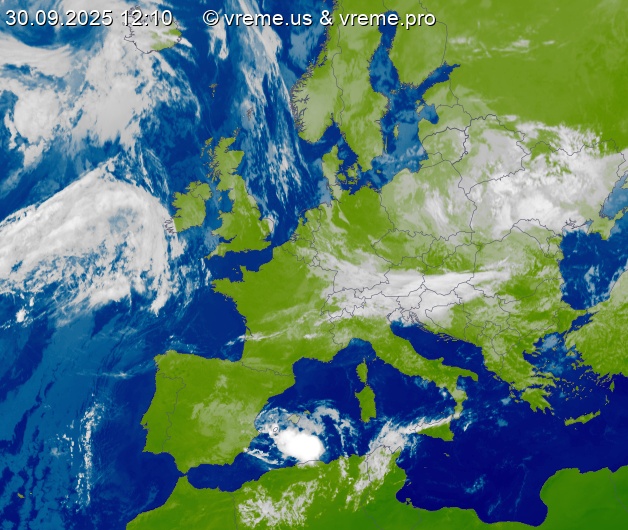 Oblačnost Evropa