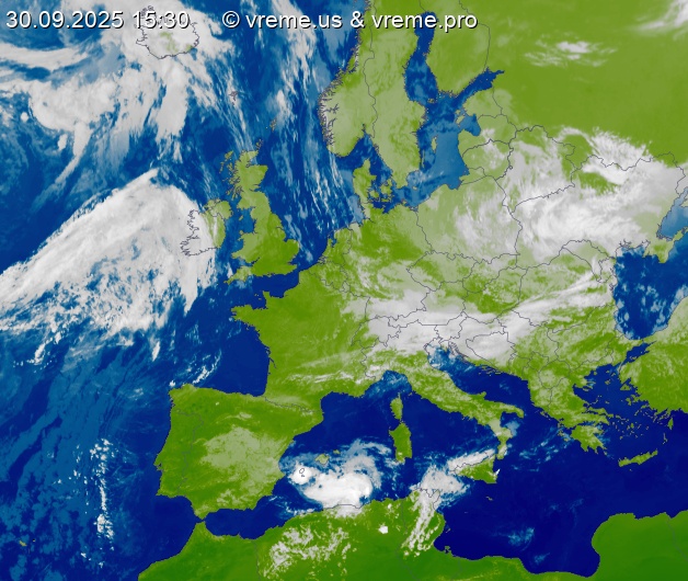 Oblačnost Evropa