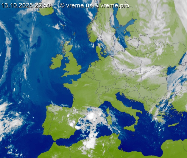 Oblačnost Evropa