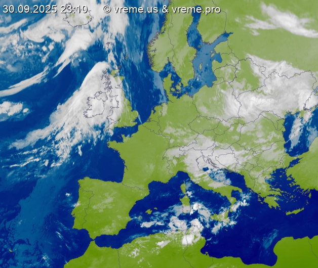Oblačnost Evropa