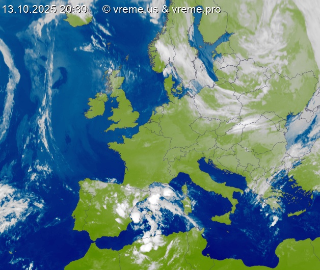 Oblačnost Evropa