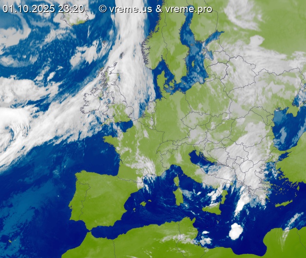 Oblačnost Evropa