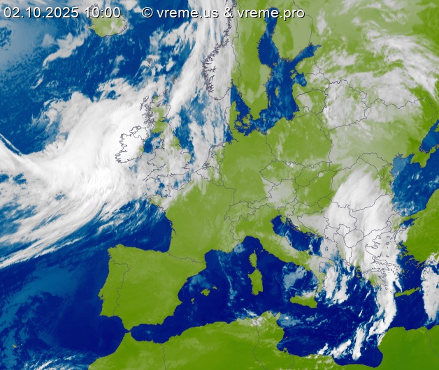 Oblačnost Evropa