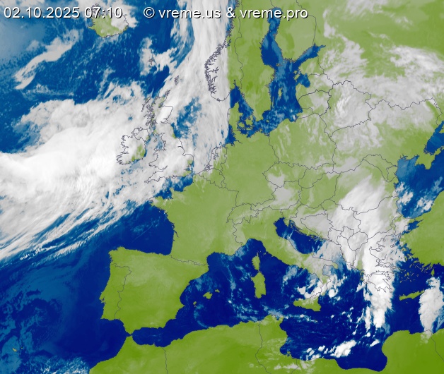 Oblačnost Evropa