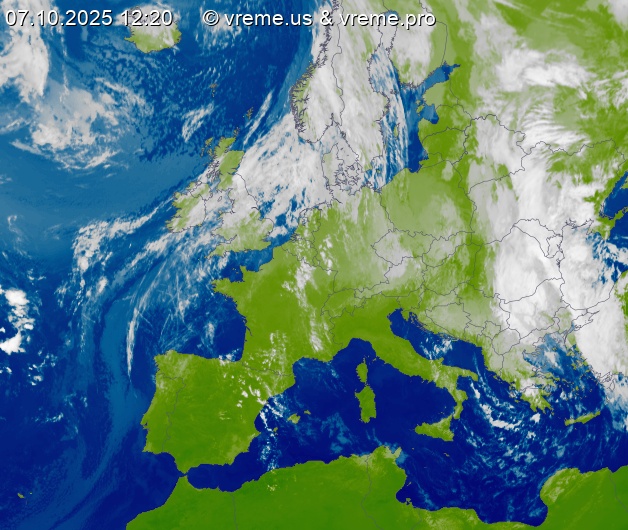 Oblačnost Evropa