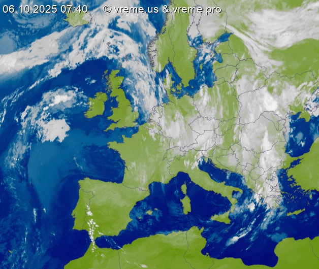Oblačnost Evropa