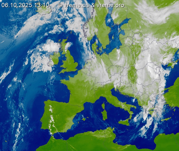 Oblačnost Evropa