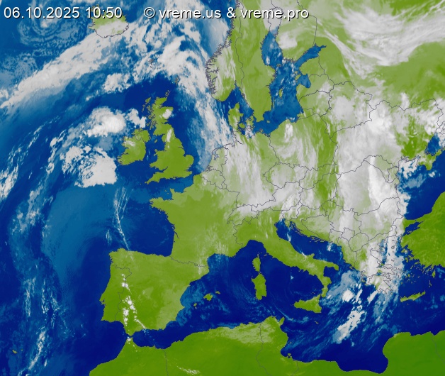 Oblačnost Evropa