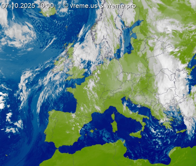 Oblačnost Evropa
