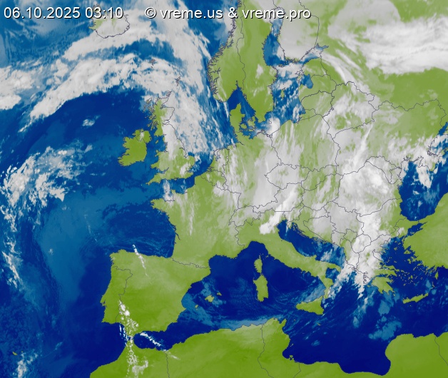 Oblačnost Evropa