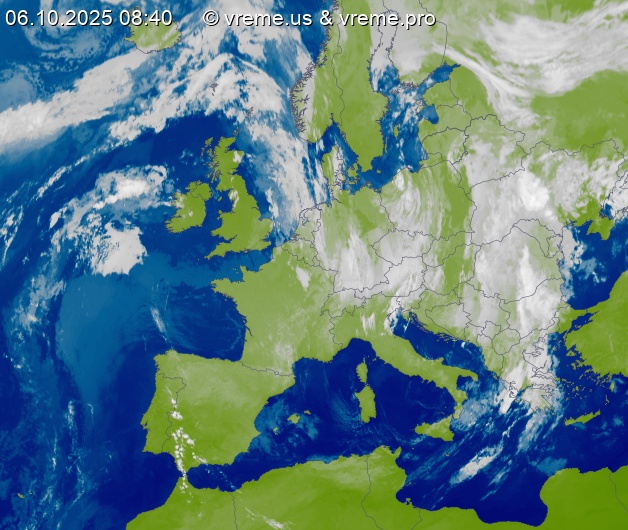 Oblačnost Evropa