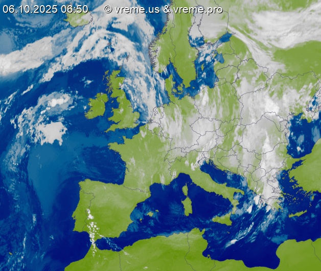 Oblačnost Evropa