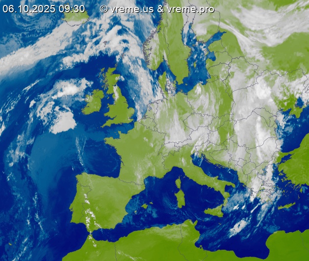 Oblačnost Evropa