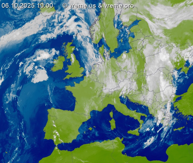 Oblačnost Evropa