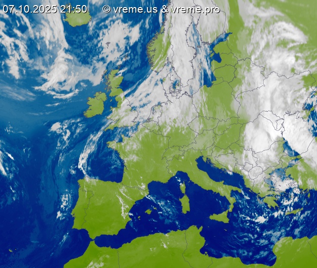 Oblačnost Evropa