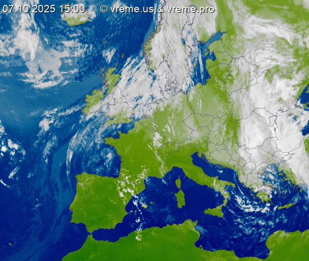 Oblačnost Evropa