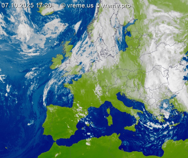 Oblačnost Evropa