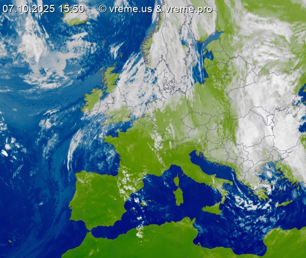 Oblačnost Evropa