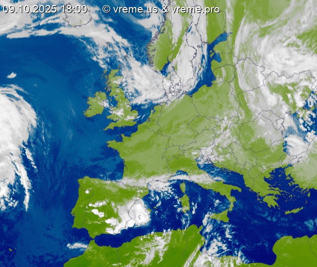 Oblačnost Evropa