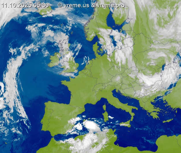 Oblačnost Evropa