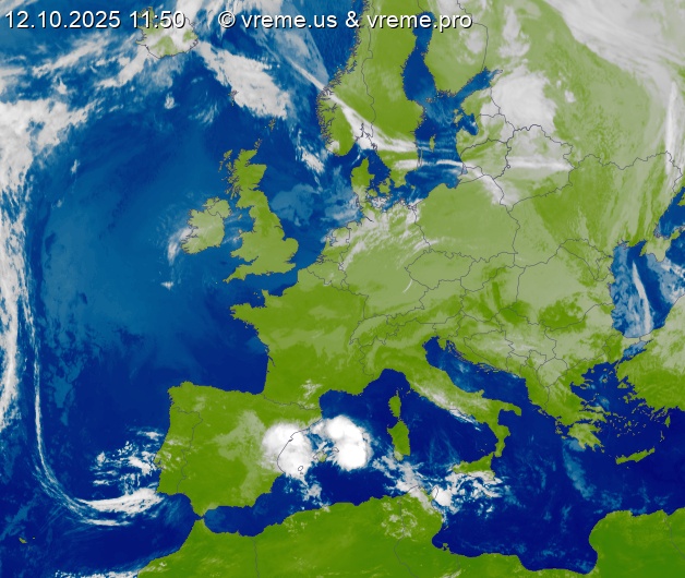 Oblačnost Evropa