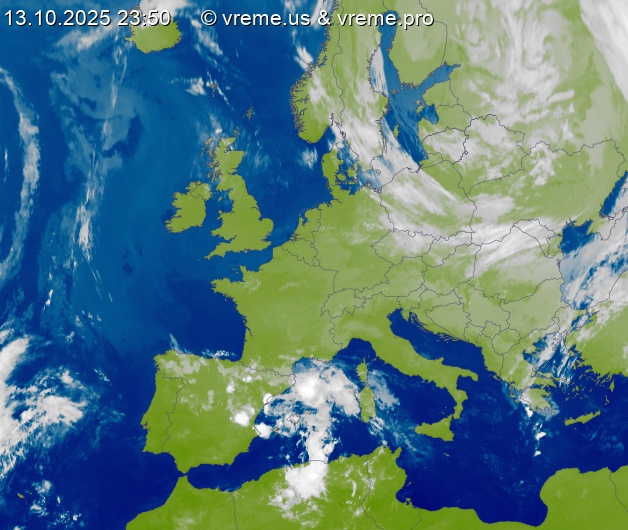 Oblačnost Evropa
