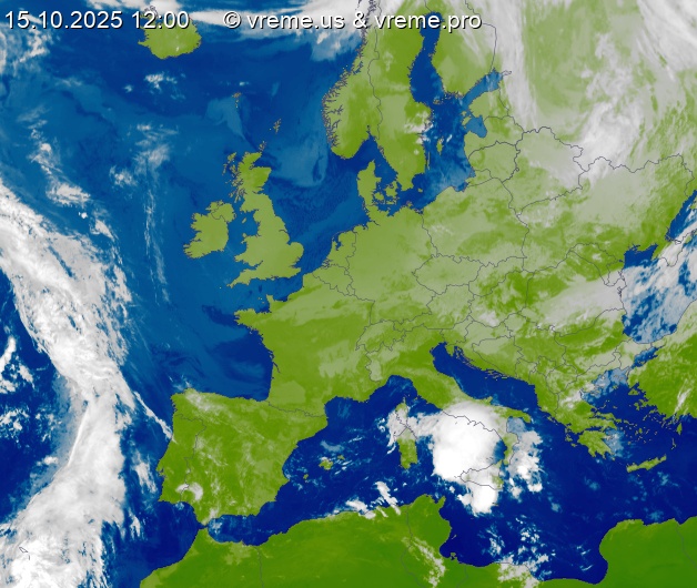 Oblačnost Evropa
