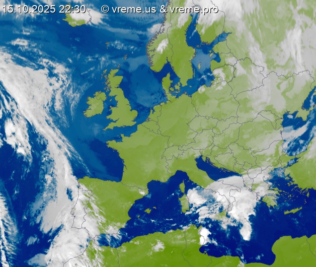 Oblačnost Evropa