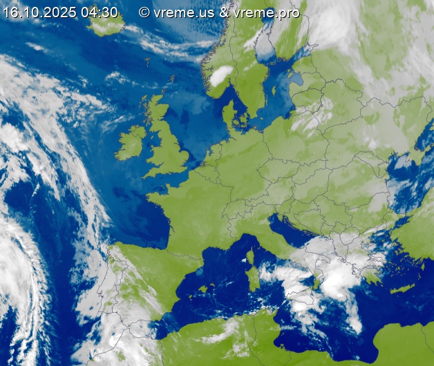 Oblačnost Evropa