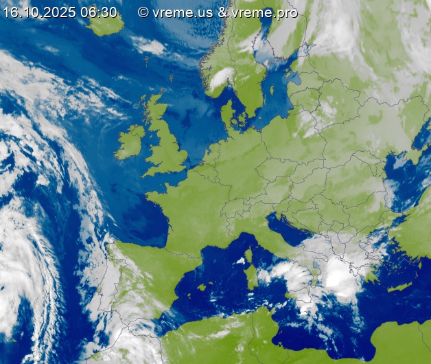 Oblačnost Evropa