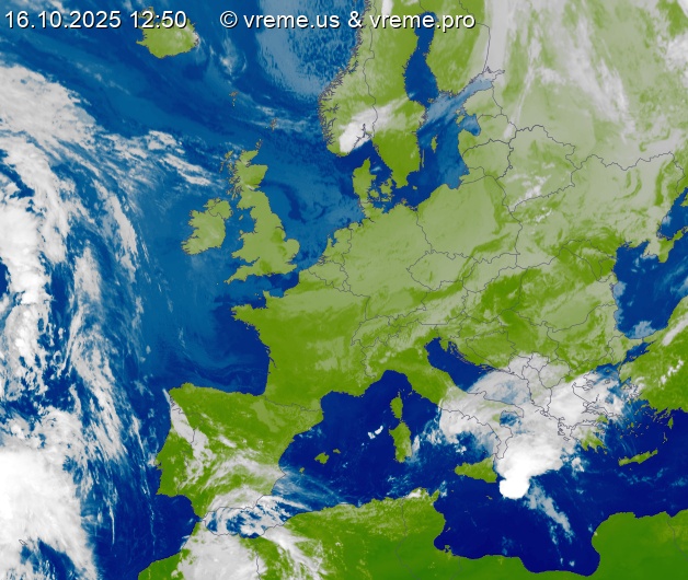 Oblačnost Evropa