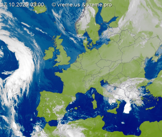 Oblačnost Evropa