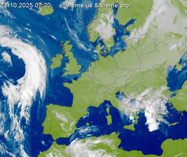 Oblačnost Evropa