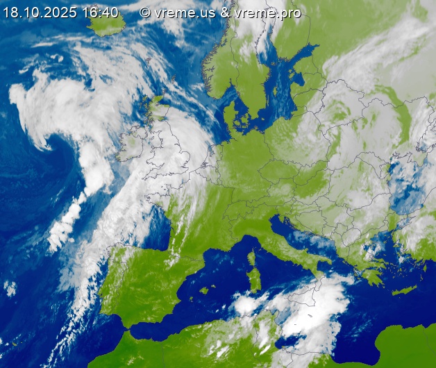 Oblačnost Evropa