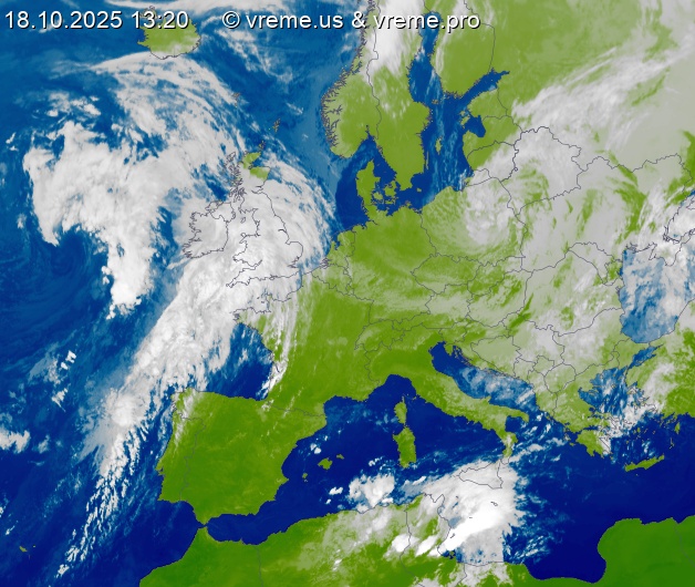 Oblačnost Evropa