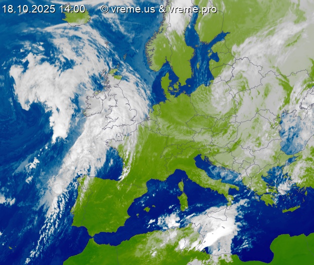 Oblačnost Evropa