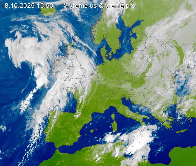 Oblačnost Evropa