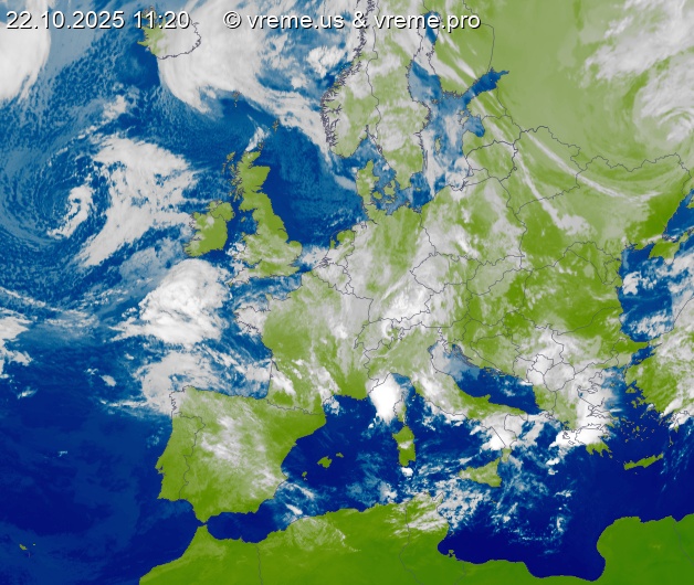 Oblačnost Evropa