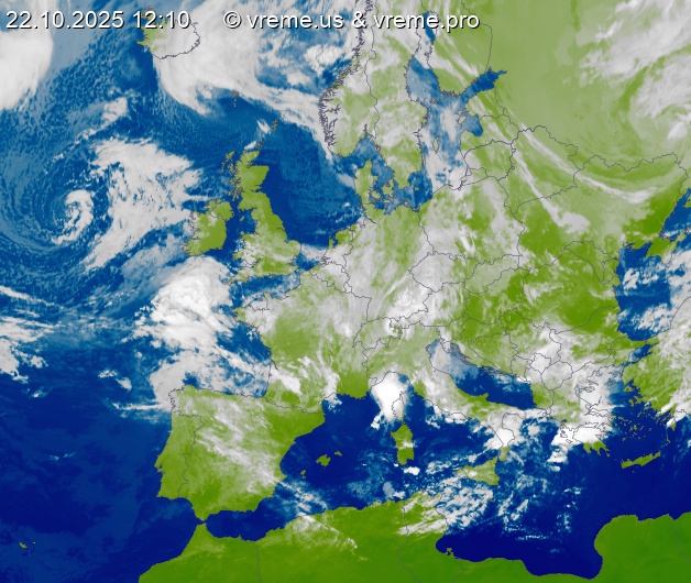 Oblačnost Evropa