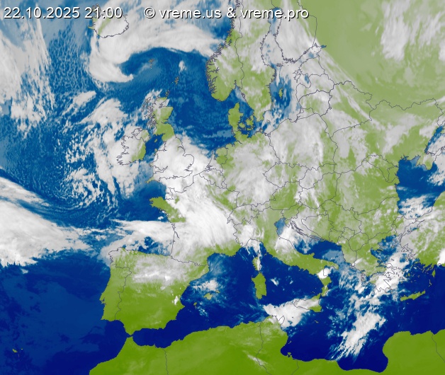 Oblačnost Evropa